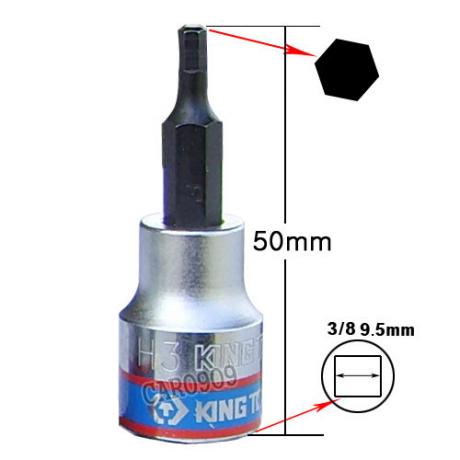 육각렌치복수(3/8 3mm)길이:50mm